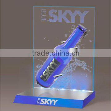 2013 hot new design acrylic beer bottle LED display