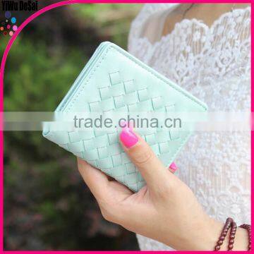 Fashion simple cute knitting students wallet