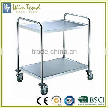 Fast Food Warmer Trolley for Hotel, 2 Tier Hospital Food Trolleys photo-3
