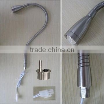 1*1W Flexible LED Gooseneck Clamp Light as Reading Lamp(SC-E101)