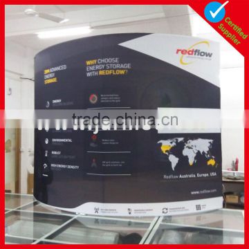 Special portable curved trade show display