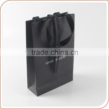 small black matte paper bag