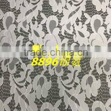 nylon lace fabric from fujian non elastic lace 8896