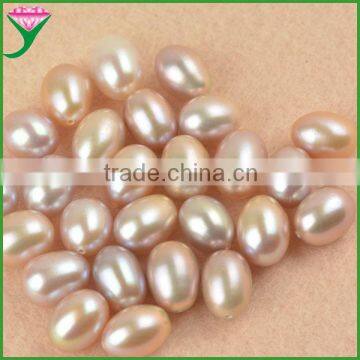 wholesale price top quality freshwater pearl purple rice pearl beads
