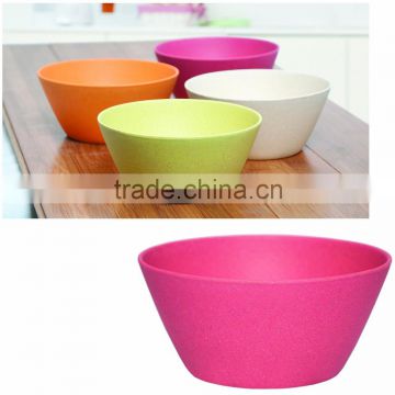 eco- friendly five colors Bamboo Salad bowl set high quantity bamboo large salad bowl