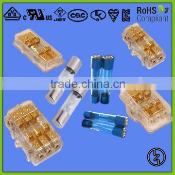 glass fuse box for auto glass tube fuse