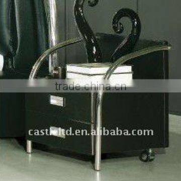 Black modern nightstand