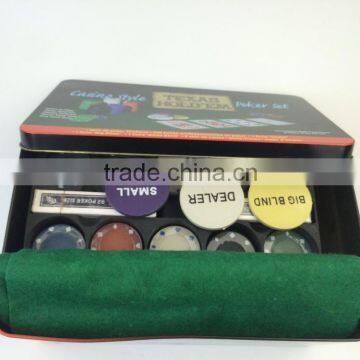 China Factory 200pcs Poker Chips for Poker Chip Set Cheap Poker Chips Set in Tin Case photo-6