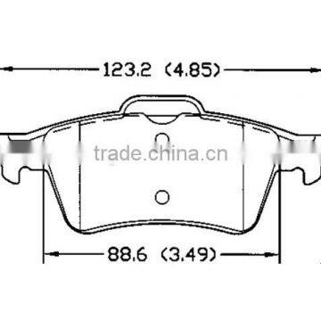 brake pad manufacturers D1095 93183140 for Opel Mazda Saab Cadillac Pontiac Chevrolet BUICK rear automotive brakes