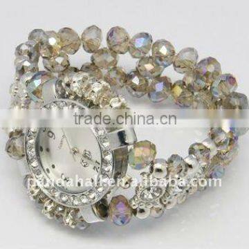 Glass Crystal Wristwatch Bangle Bracelets(BJEW-Q016-5)