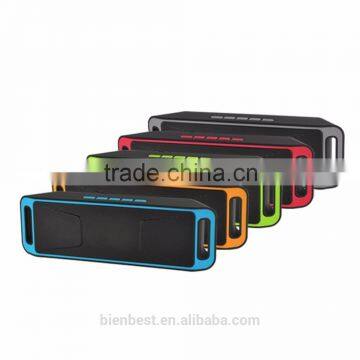 Portable SC208 bluetooth 4.0 wireless speaker Mini TF USB built-in mic dual speaker bass sound speakers