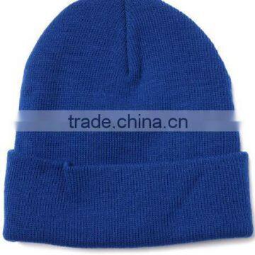 Fashion Custom Knitted Acrylic Winter Beanie Plain Blank Toque Beanie Hat