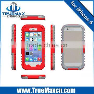 Top Selling for iPhone 6 2 in 1 Waterproof Case, for iPhone 6 Silicone Case