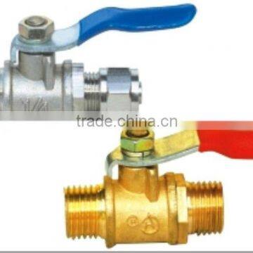 HOT! Brass Male straight ball valve