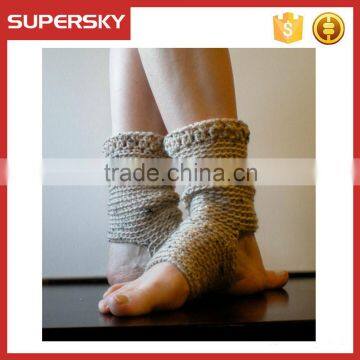 V-106 Rolled crochet dance pilates ballet yoga socks/pedicure socks