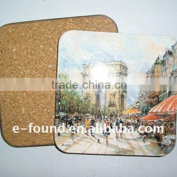 Square Soft Cork Coaster