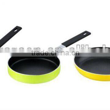 Alumium mini egg frying pan with black non-stick coating holiday camping frying pan