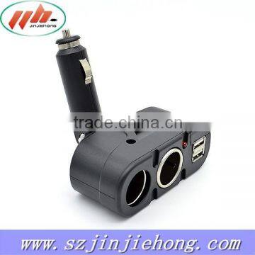 Shenzhen 3 Way Socket accessories car charger Cigarette Lighter adaptor