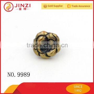 Wholesale crafts logo metal flower for decoration