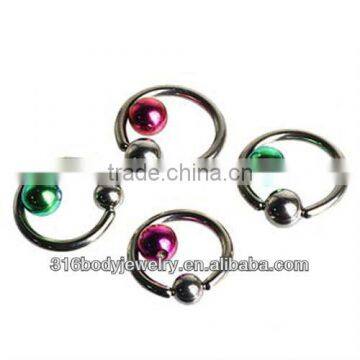 GL10011 Surgical captive bead ring penis piercing jewelry