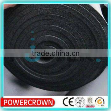 high quality low density sponge rubber roll without aluminum foil made in china