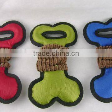 oxford cloth with corduroy bone shape pet toys for dog