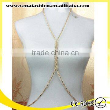 lower moq roll body jewelry chain, slave body chain