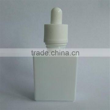 15ml rectangle white dropper glass bottle with childproof cap                        
                                                                                Supplier's Choice