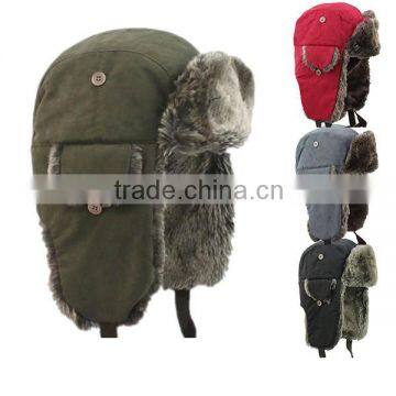 Winter Warm Earflap Hat Fur Cap In Bulk