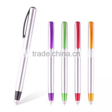 Multicolor plastic stylus touch pen for promotion