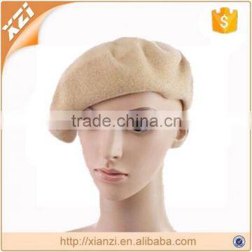 Mode Kotak Hat Wool French Artist Beanie Beret untuk Wanita