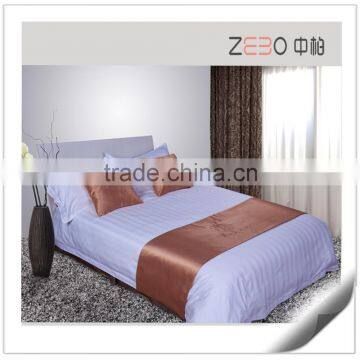 3 Star Hotel Used 40s Staeen Stripe Fabric Wholesale Hotel Single Bedsheet Size