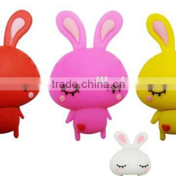 Hot sale electronic items Fantastic price alibaba gadget customized logo for rabbit shape pvc usb