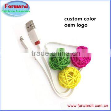 new cheapest flat solid micro usb smartwatch cable ,1m hard samsung cable