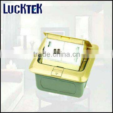 Rectangle Floor Socket Brass