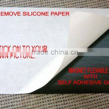 Anisotropic/Isotropic A4 size silicone Rubber Magnet sheet With Adhesive