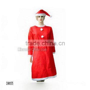 Christmas party promotional santa claus costume dresses for women                        
                                                Quality Choice