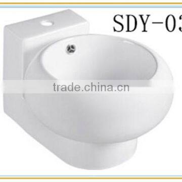 wholesale two piece basin ceramic bathroom wash sink