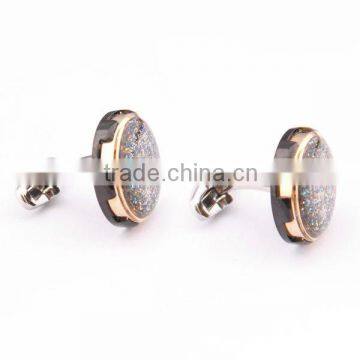 2013 New Products Antique Black Gold Cufflinks for Women