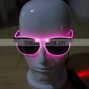 Pink EL wire sunglasses/EL light sunglasses/EL Flashing glasses