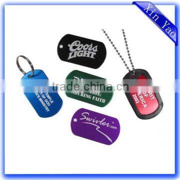 Wholesale Color Anodized aluminum with Laser engraving dog tag