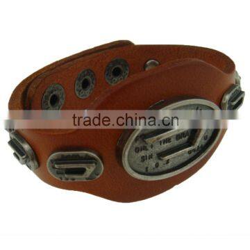 Genuine leather wristband handmade fashion bracelet