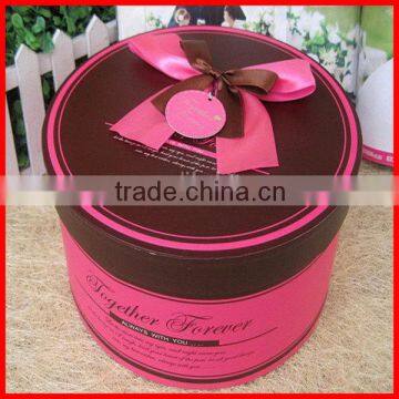 Attractive Useful Round Tube Wine Gift Box