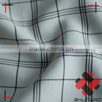 Polyester Cationic Plaid Fabric Not Yarn Dyed for Uniform photo-2