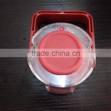 2016 New Glass Water Bottle With Silicone Rubber With Plastic Lid With Handle photo-6