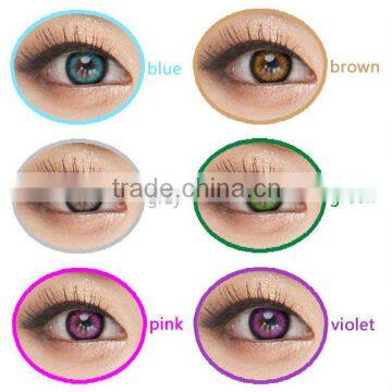 Naty Swan 2 tone 15mm yearly colored cheap eye contact lenses wholesale colored contacts