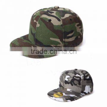 Unisex Fashion Camo Snap Backs, Camouflage Baseball Cap, Hip Hop Hat Flat Brim Snapback