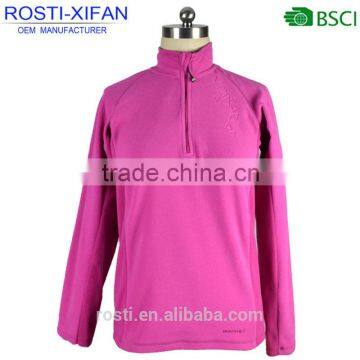 Outdoor Garment Women Polar Fleece Zipper Jacket