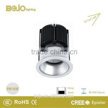 6W 9W 13W recessed LED spot light with specular mirro glass reflector