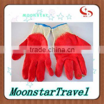 10 gauge cotton knitted Latex working gloves